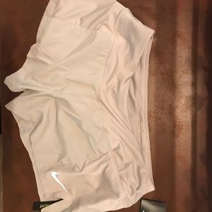 Gray Nike dri-fit running shorts